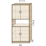 Kombinovaná skříň JIM 5 X 111