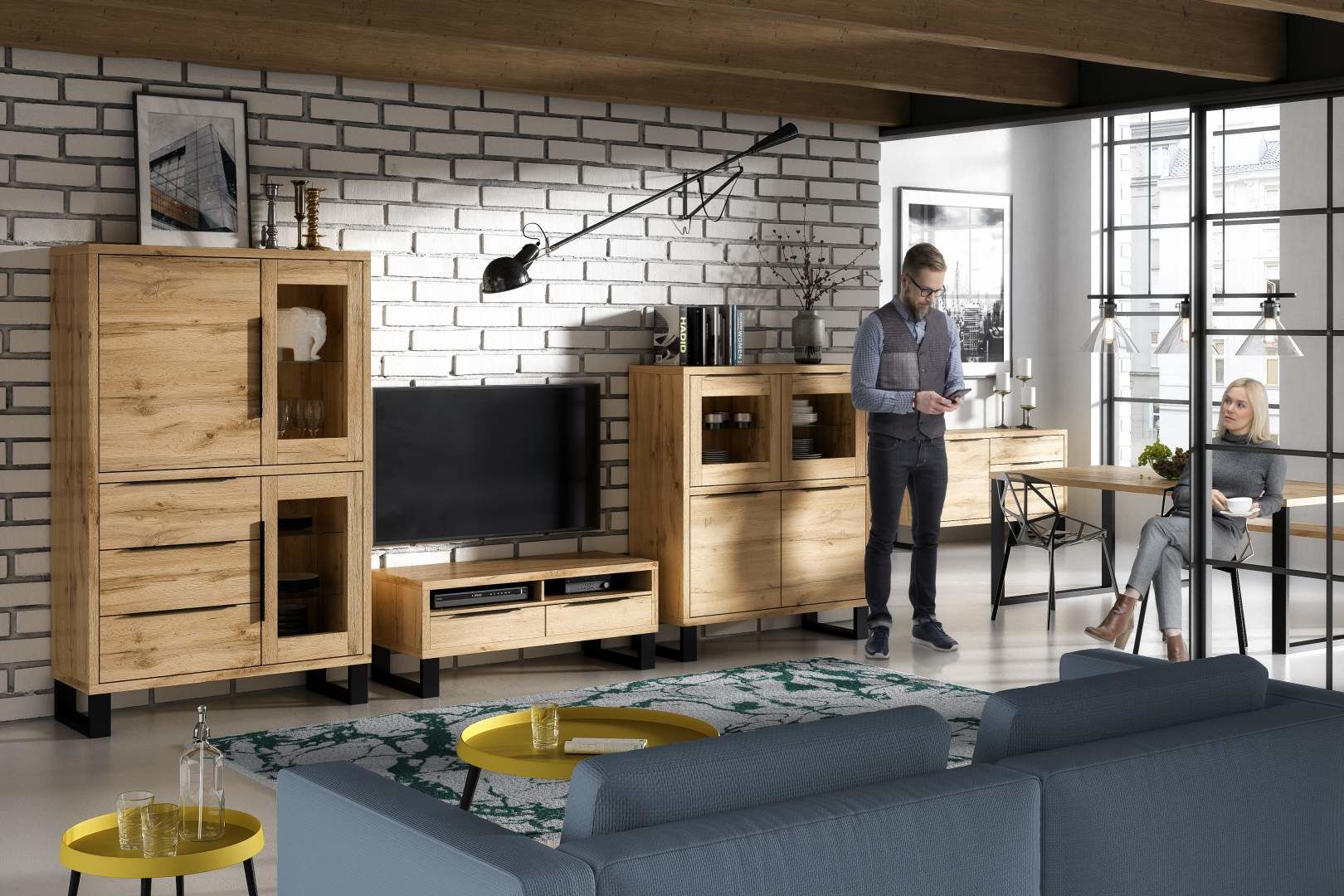 Komoda III HALLE Dub Wotan