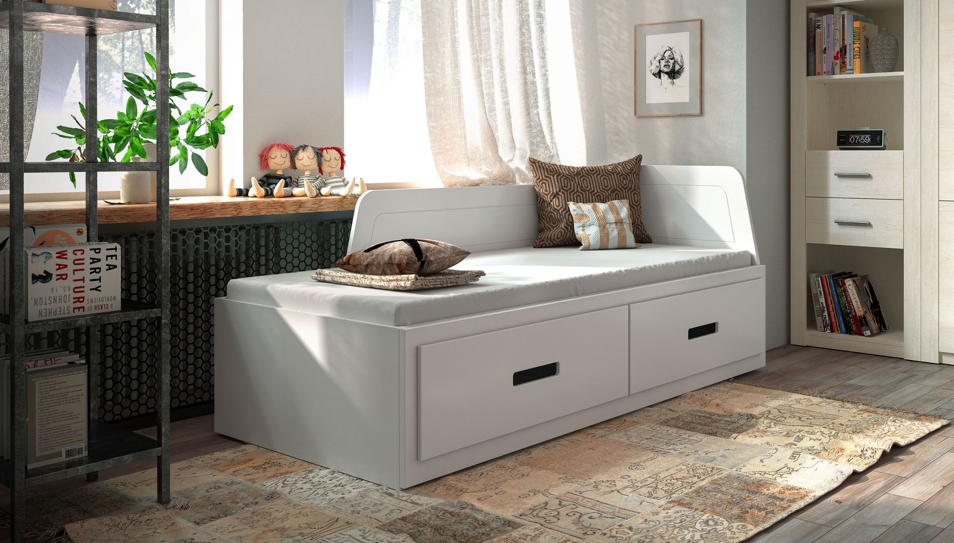 Dětská postel rozkládací s přistýlkou MIJA