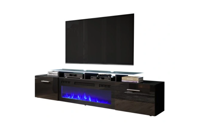 TV komoda Nova s krbem