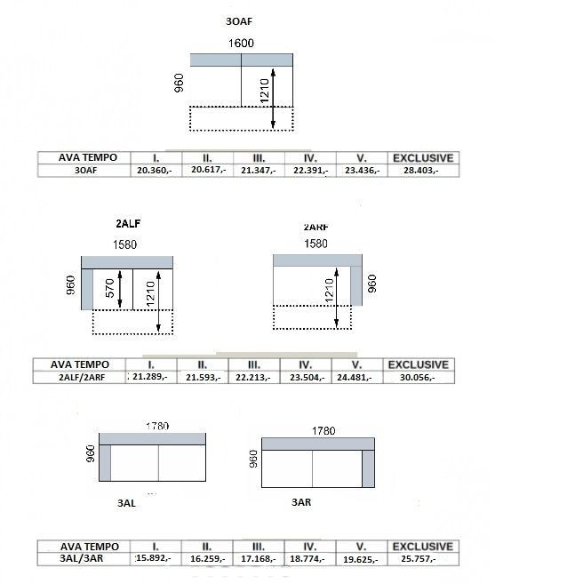 Sedací souprava AVA TEMPO PROGRAM