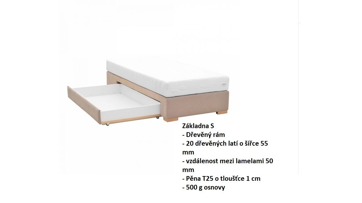 Manželská postel BOXSPRING 201