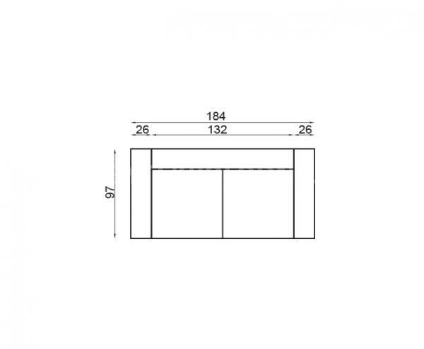 Kožená pohovka VENNTO 3