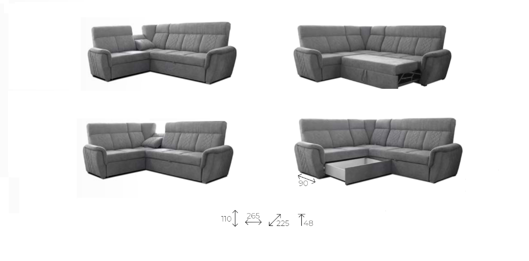 Rohová sedací souprava CAMBRIDGE