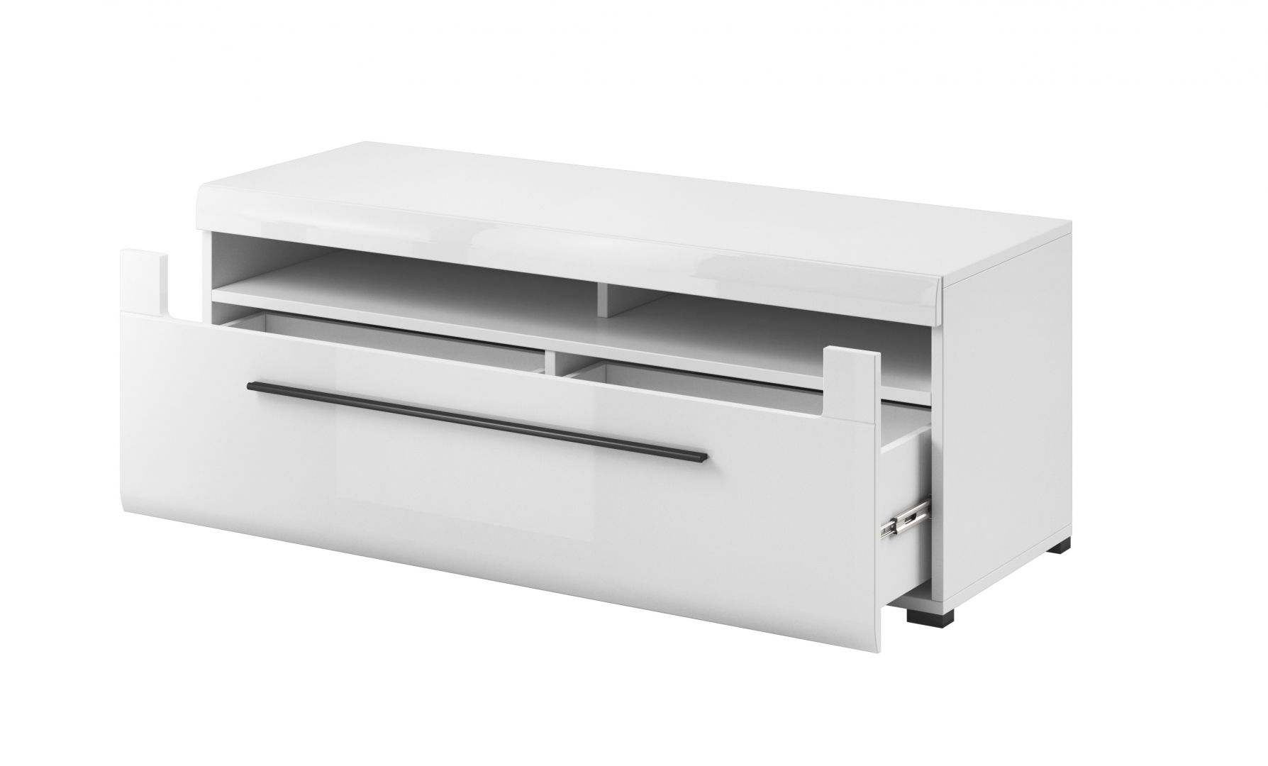 TV komoda 140 TULSA Bílý lesk
