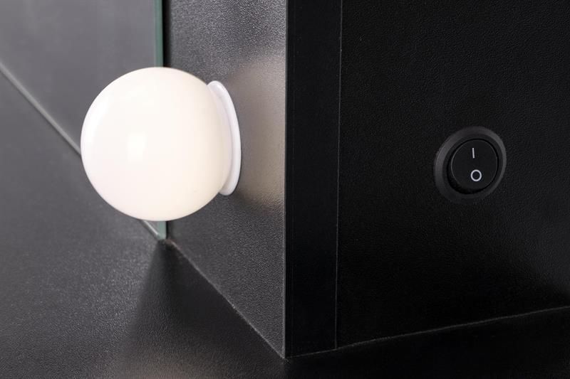 Toaletní stolek HOLLYWOOD ČERNÝ