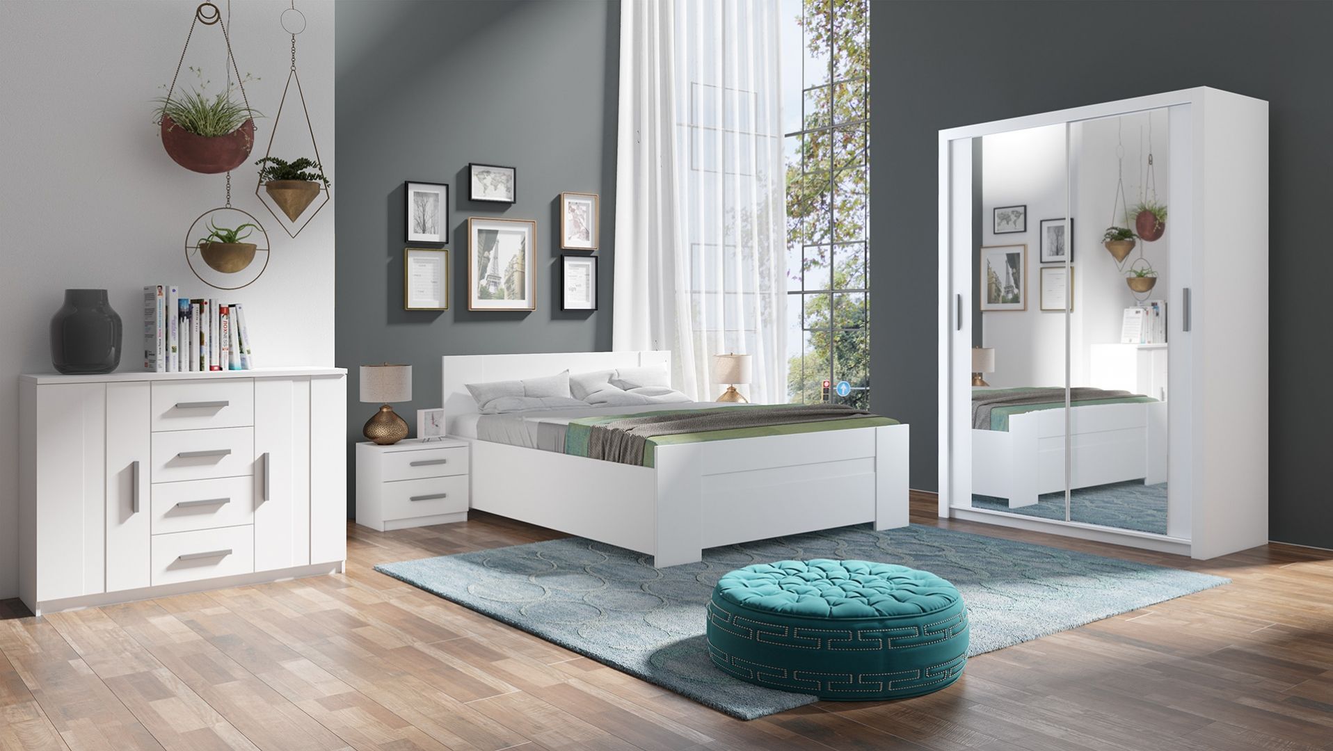 Posuvná šatní skříň BONNO 150