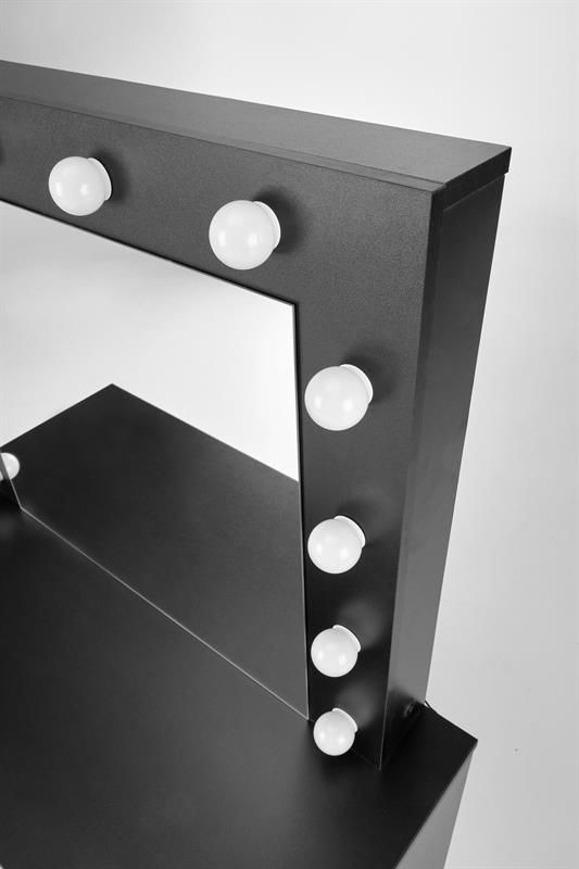 Toaletní stolek HOLLYWOOD ČERNÝ