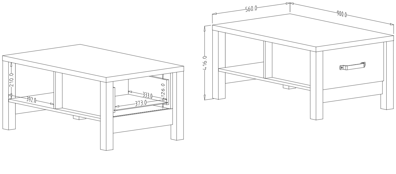 Obývací sestava OLIN II Appenzellský smrk