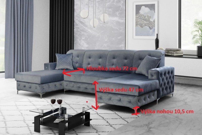 Sedací souprava WERSO do U