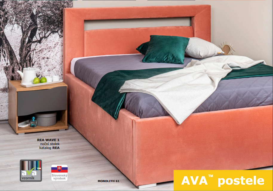 Čalouněná postel AVA LERYN 180