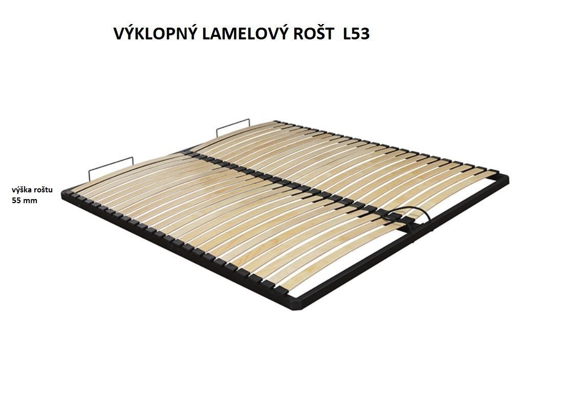 Manželská postel GLAS LOOFT