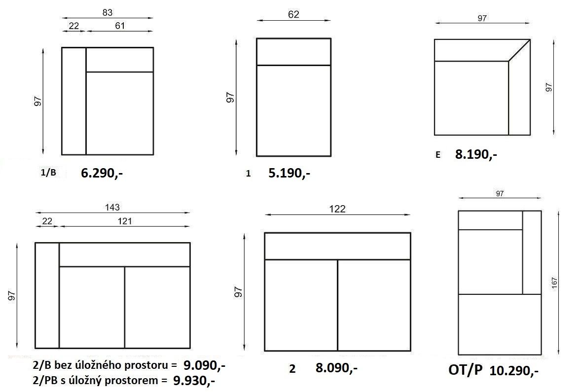 Sedací souprava IRIS program