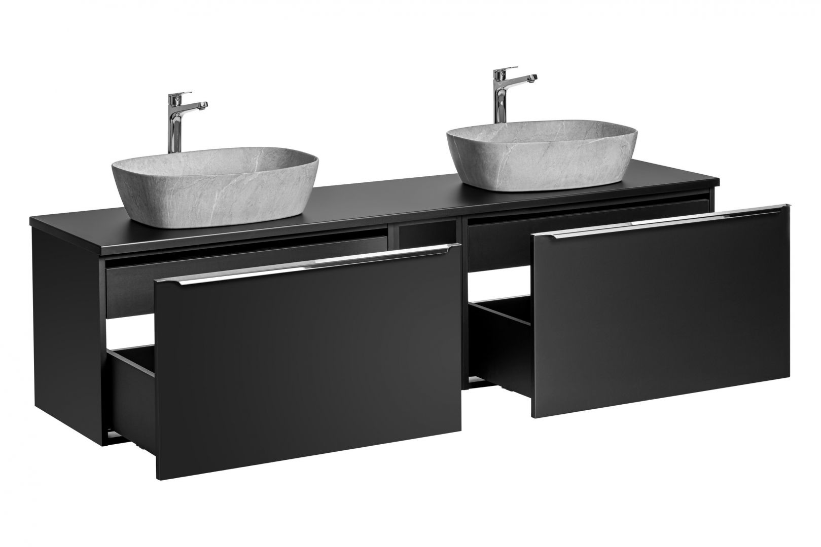 Koupelnová skříňka SANTA FEE ČERNÁ 82-80 - pod umyvadlo 180