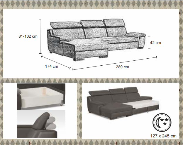 Rohová sedací souprava DELUXE III.