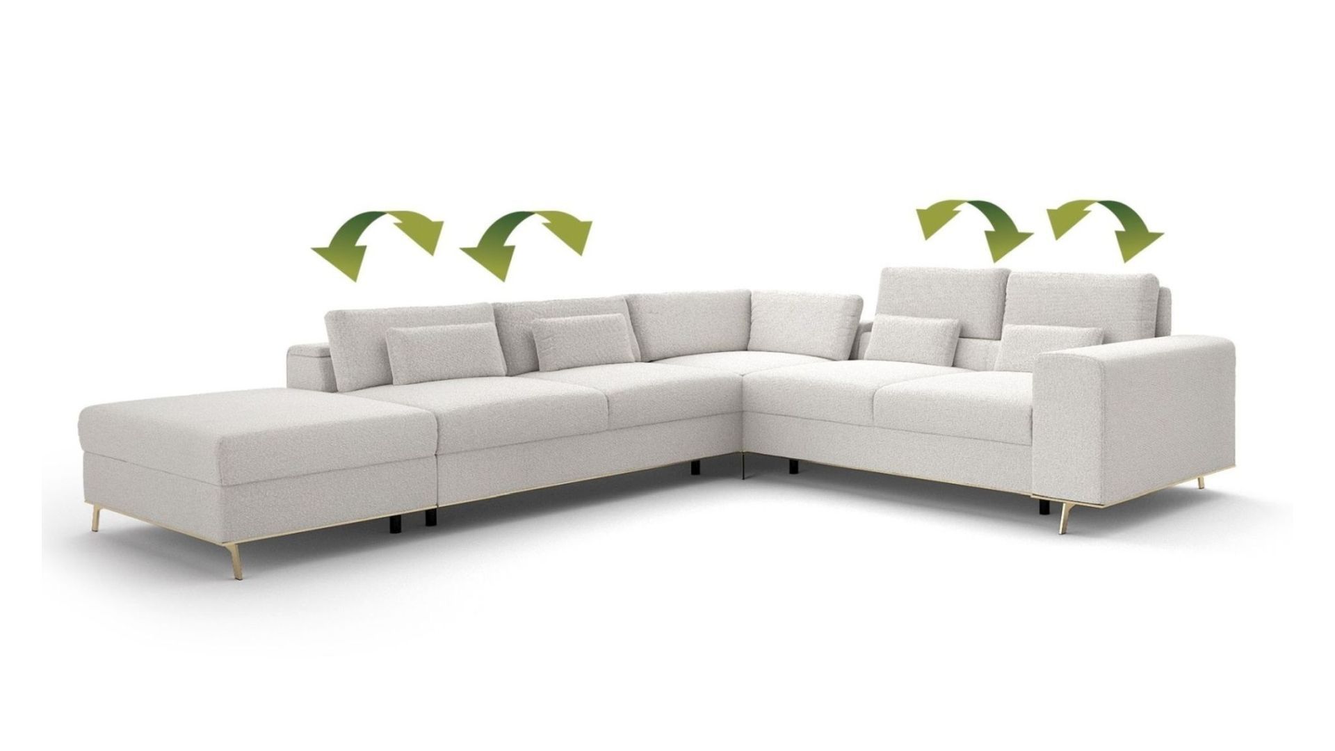 Rohová sedací souprava CHROME NEW