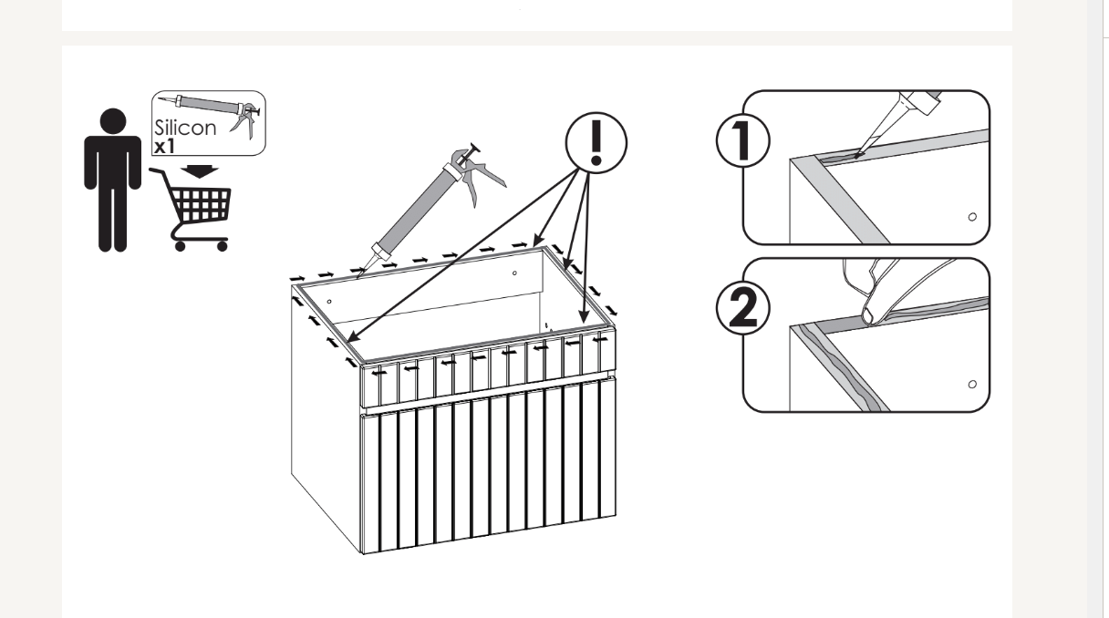 Koupelnová skříňka ADELLE BÍLÁ 82-40 - pod umyvadlo 40