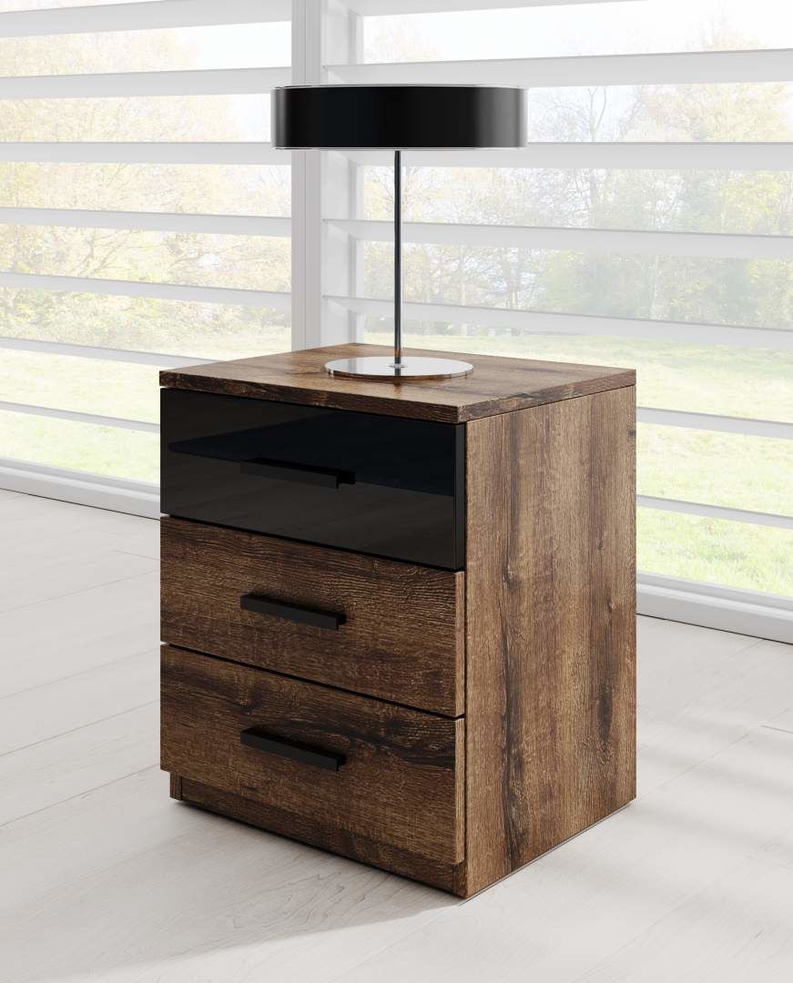 GALAXY ložnice - Dub Monastery/ černý lesk