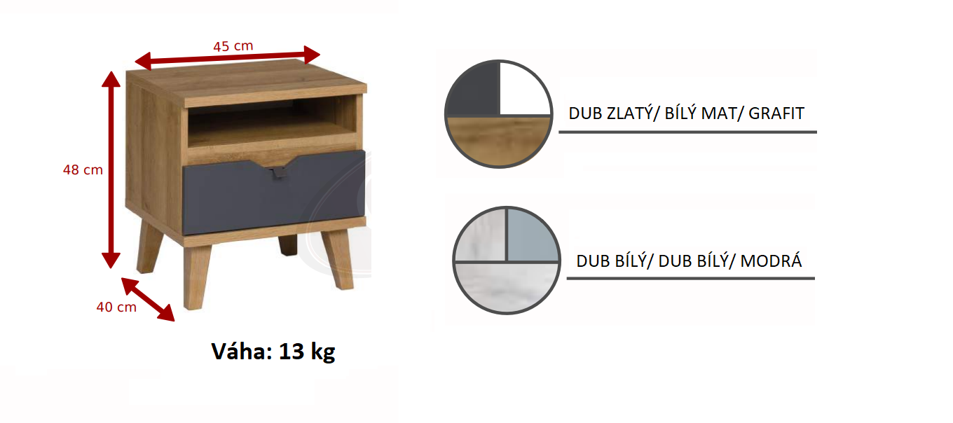 Noční stolek MAMONE