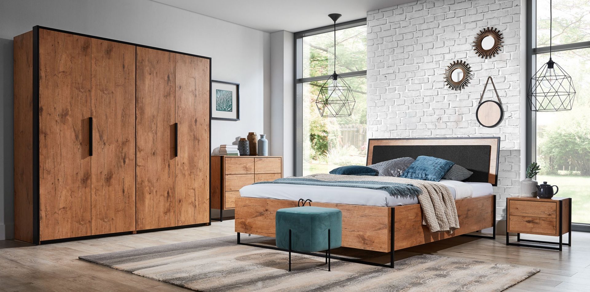 Manželská postel LOOFT