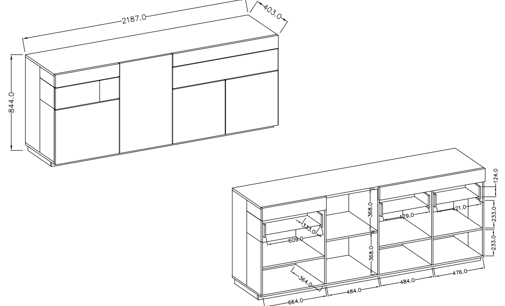Obývací sestava SILKE III Matera - Dub Wotan