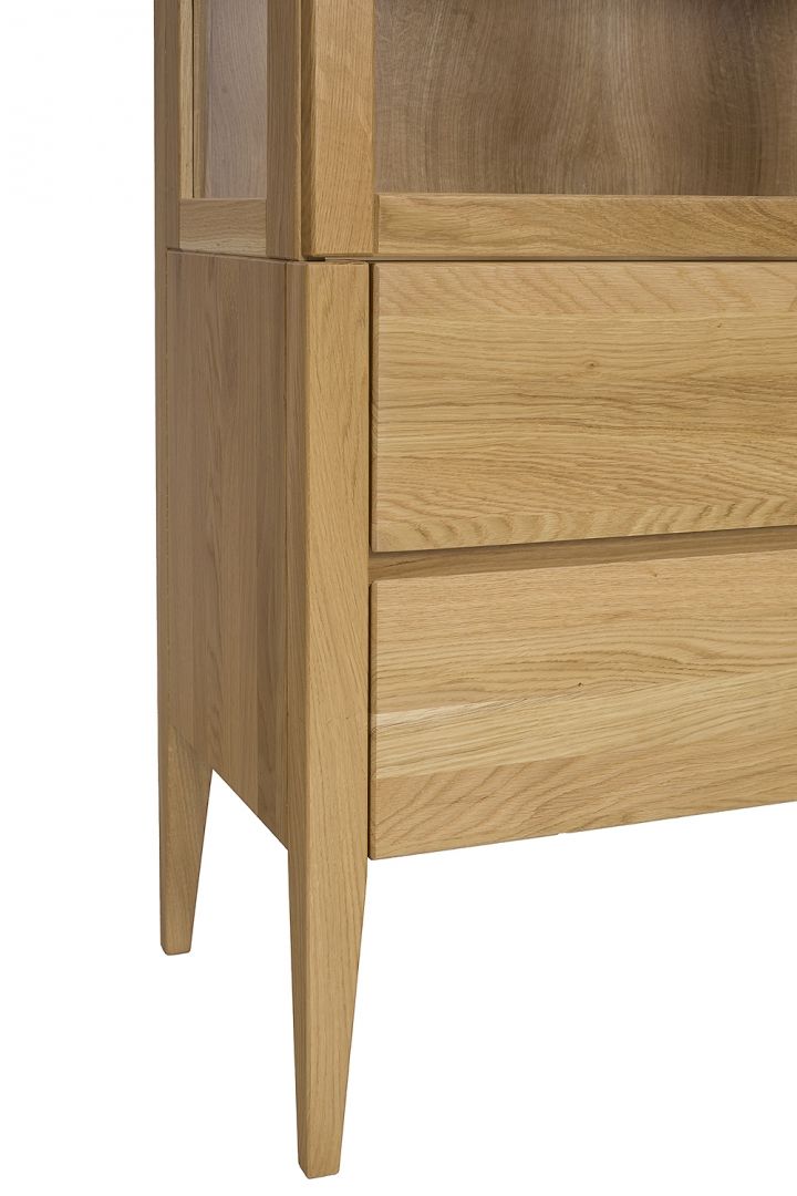 Retro vitrína z masivu KW438 buk