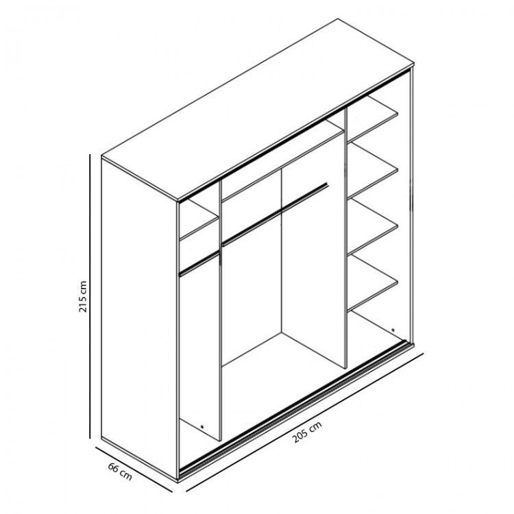 Šatní skříň PENELOPE 205
