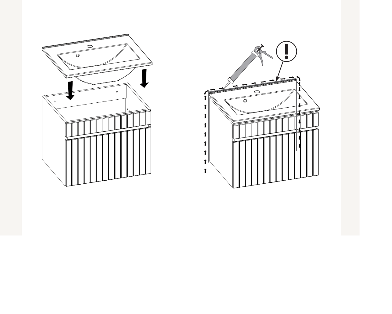 Koupelnová skříňka ADELLE 82-40 - pod umyvadlo 40