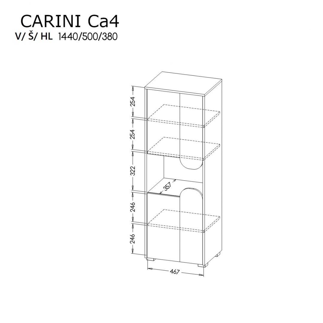 Skříňka CARINI 4