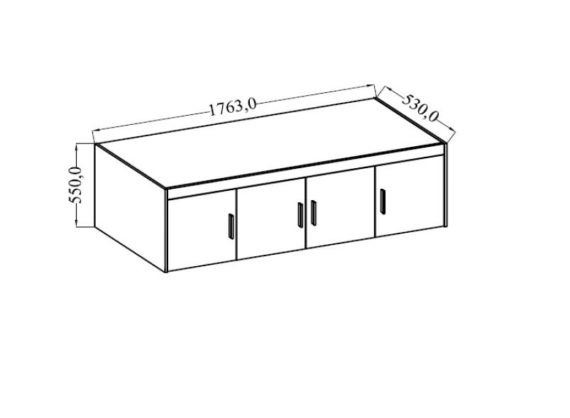 Nástavec na šatní skříň ELENNA 4D