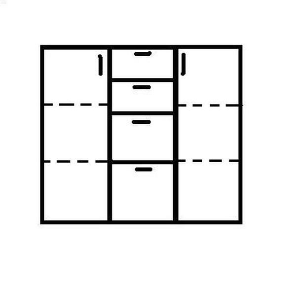 Komoda REA OTTAWA UP 5 - Expresní nabídka