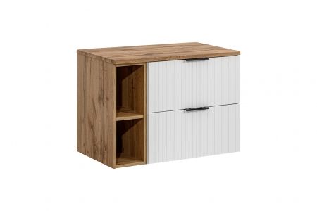 Koupelnová skříňka ADELLE BÍLÁ 82-80 - pod umyvadlo 80 + poličky 81 01