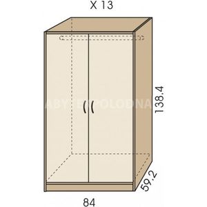 Šatní skříň JIM 5 X 13