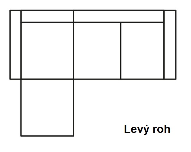 Sedací souprava ASPEN I pravý roh látka Salvador SKLADEM