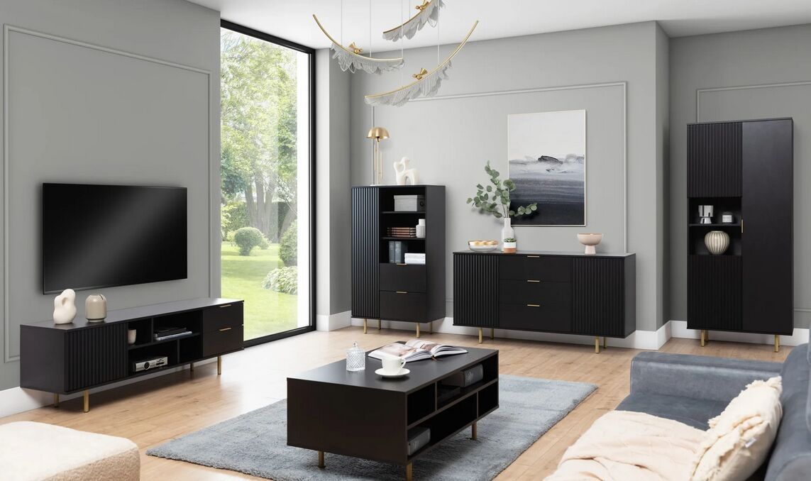 Obývací sestava Nubi Černá