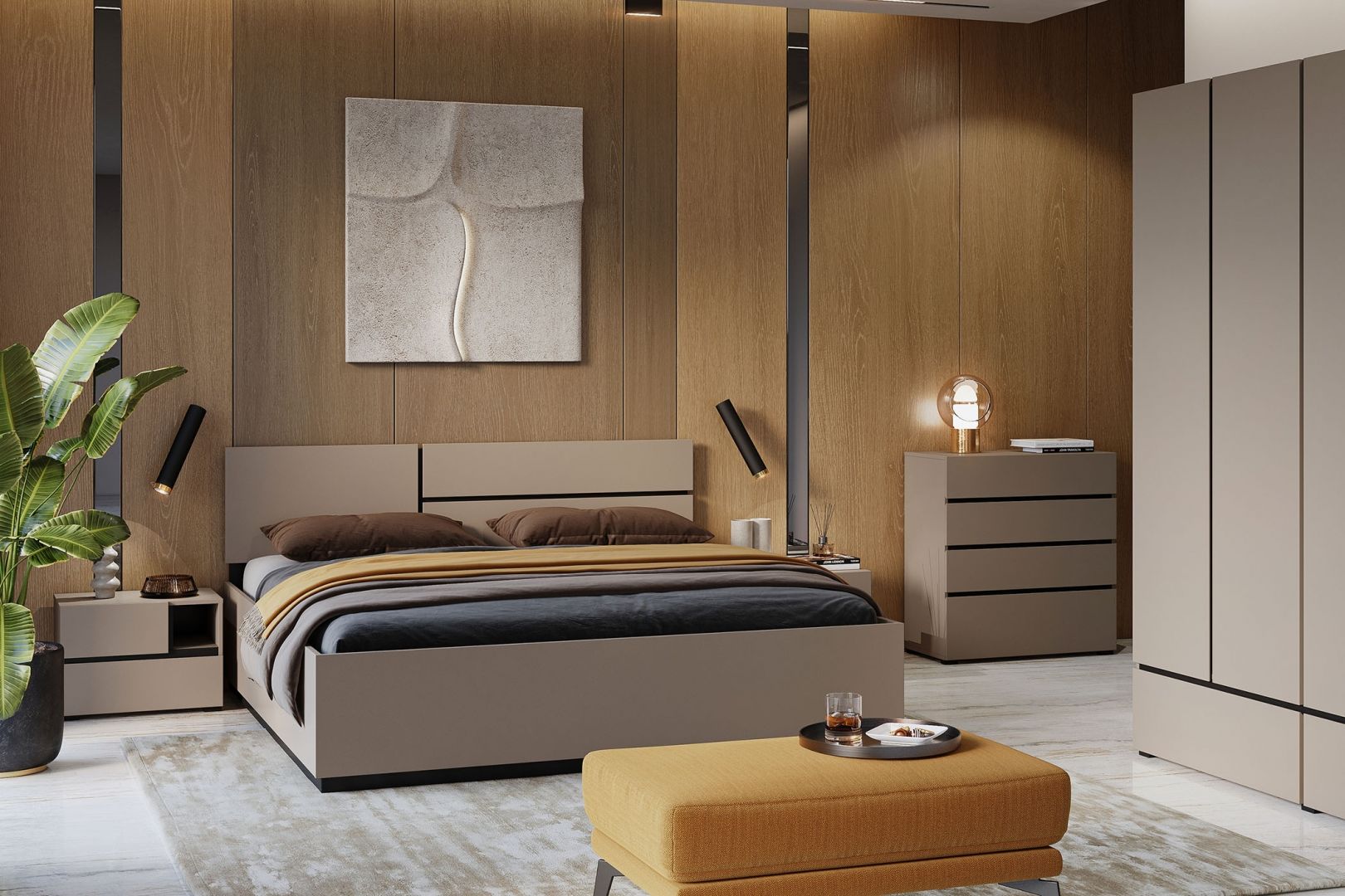 KROS ložnice - Congo / černá