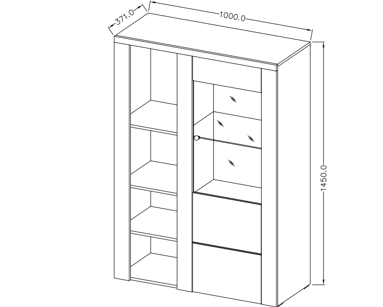 Obývací sestava LARONA Dub Lefkas