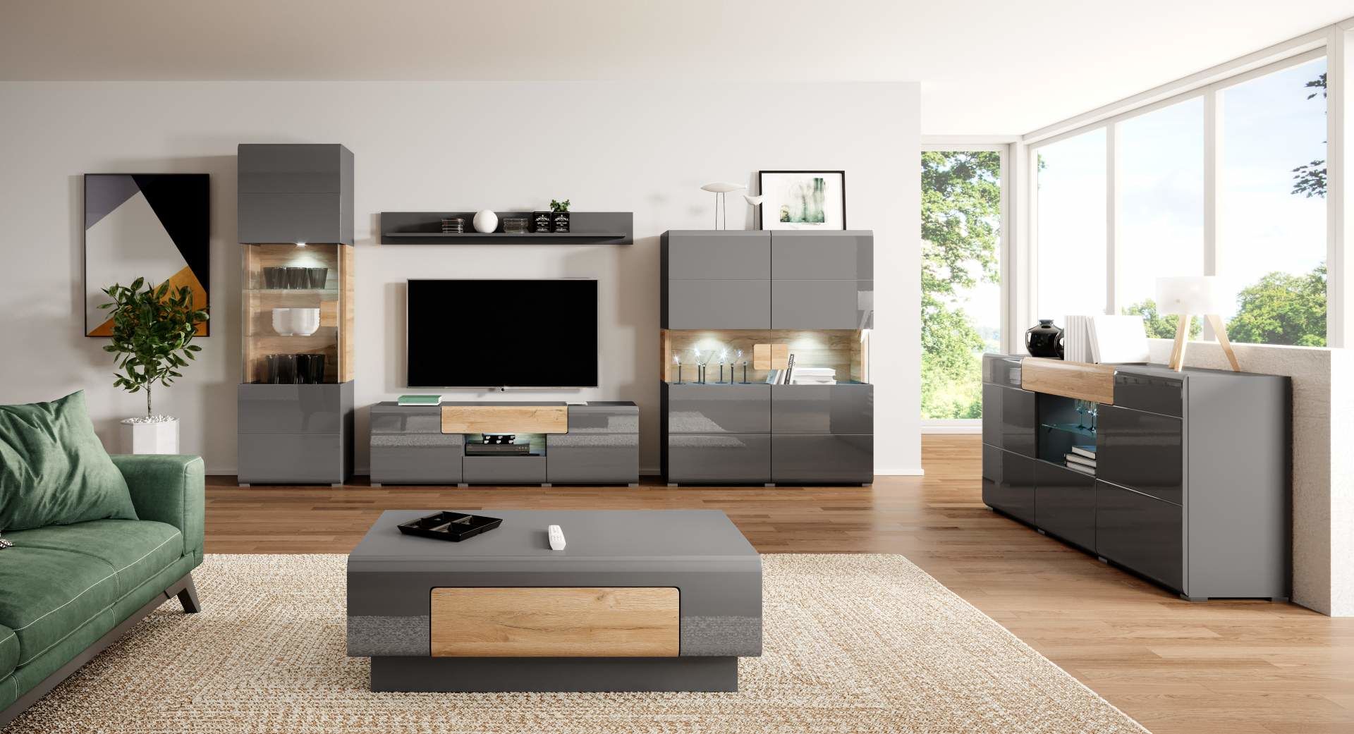 Komoda I TOLEDO Šedá/ Dub Grandson SKLADEM