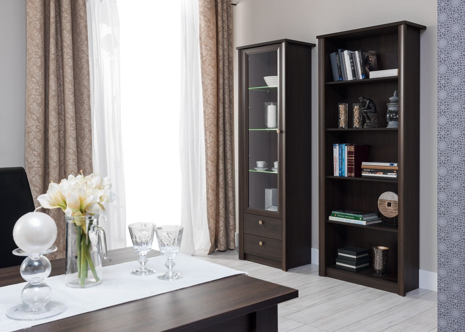 Vitrína Finezia F23 Dub Sonoma čokoláda