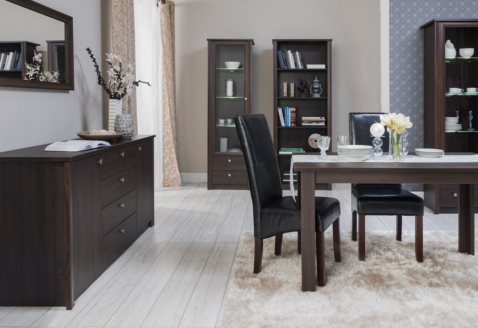 Televizní stolek Finezia F18 Dub Sonoma čokoláda