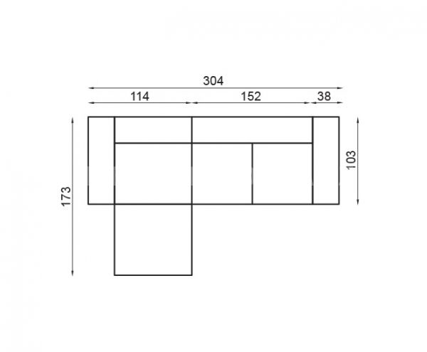 Kožená sedací souprava SCANDY 2