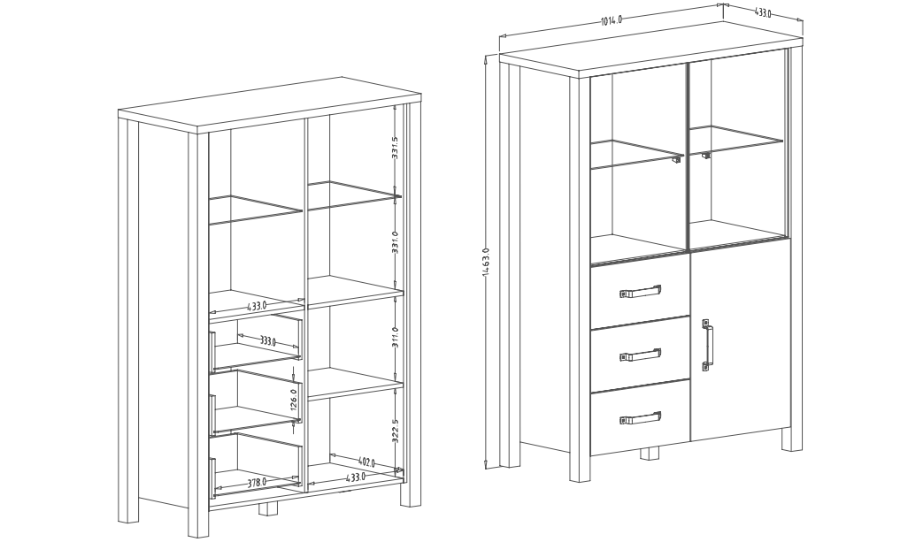 Obývací sestava OLIN II Appenzellský smrk