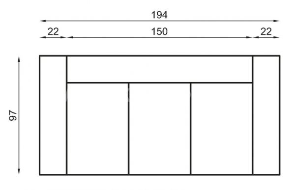 Kožená sedací souprava IRIS 3+2+1