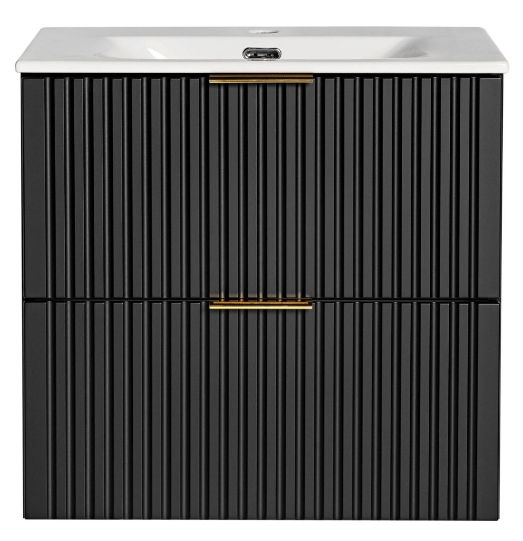 Koupelnová skříňka ADELLE ČERNÁ 82-60 - pod umyvadlo 60