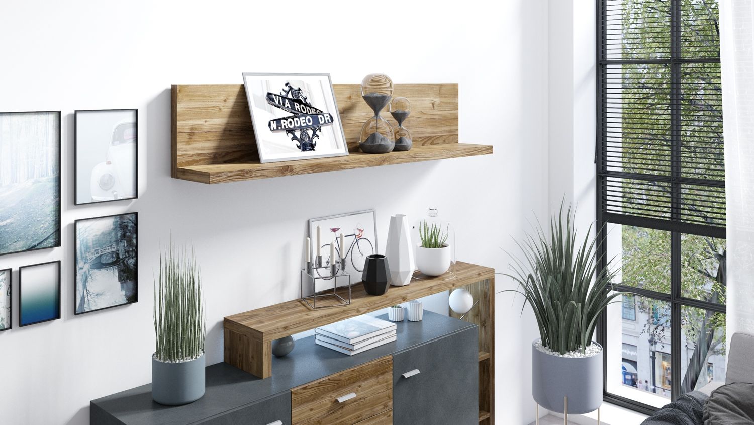 Obývací sestava BOTA Appenzellský smrk - šedá Matera