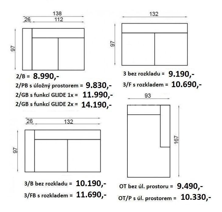 Sedací souprava VENNTO program