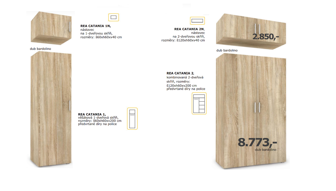 Ložnice REA CATANIA