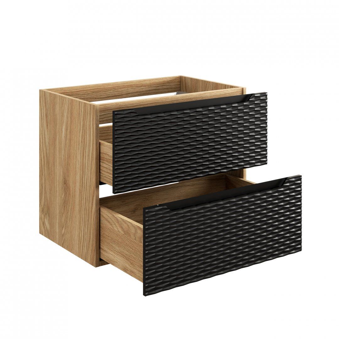 Koupelnová skříňka OCEAN ČERNÁ 82-70 2S a deska SKLADEM