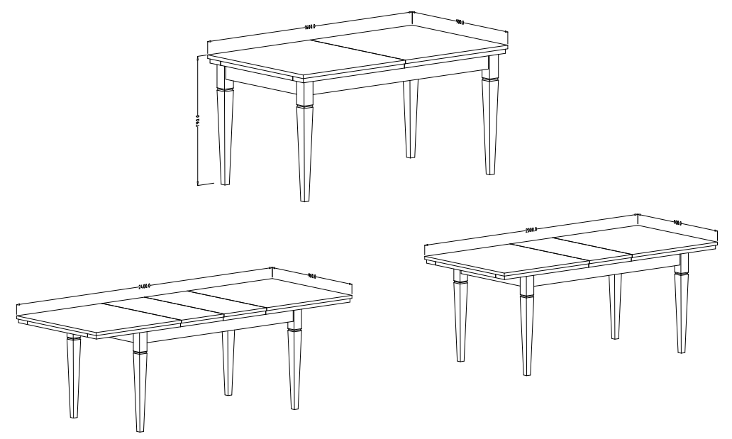 EVORA jídelní sestava Dub Lefkas - zelená