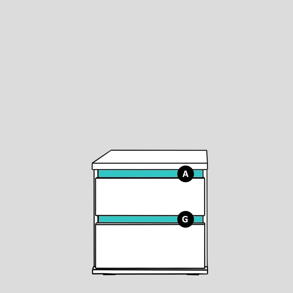 Noční stolek REA AMY 1